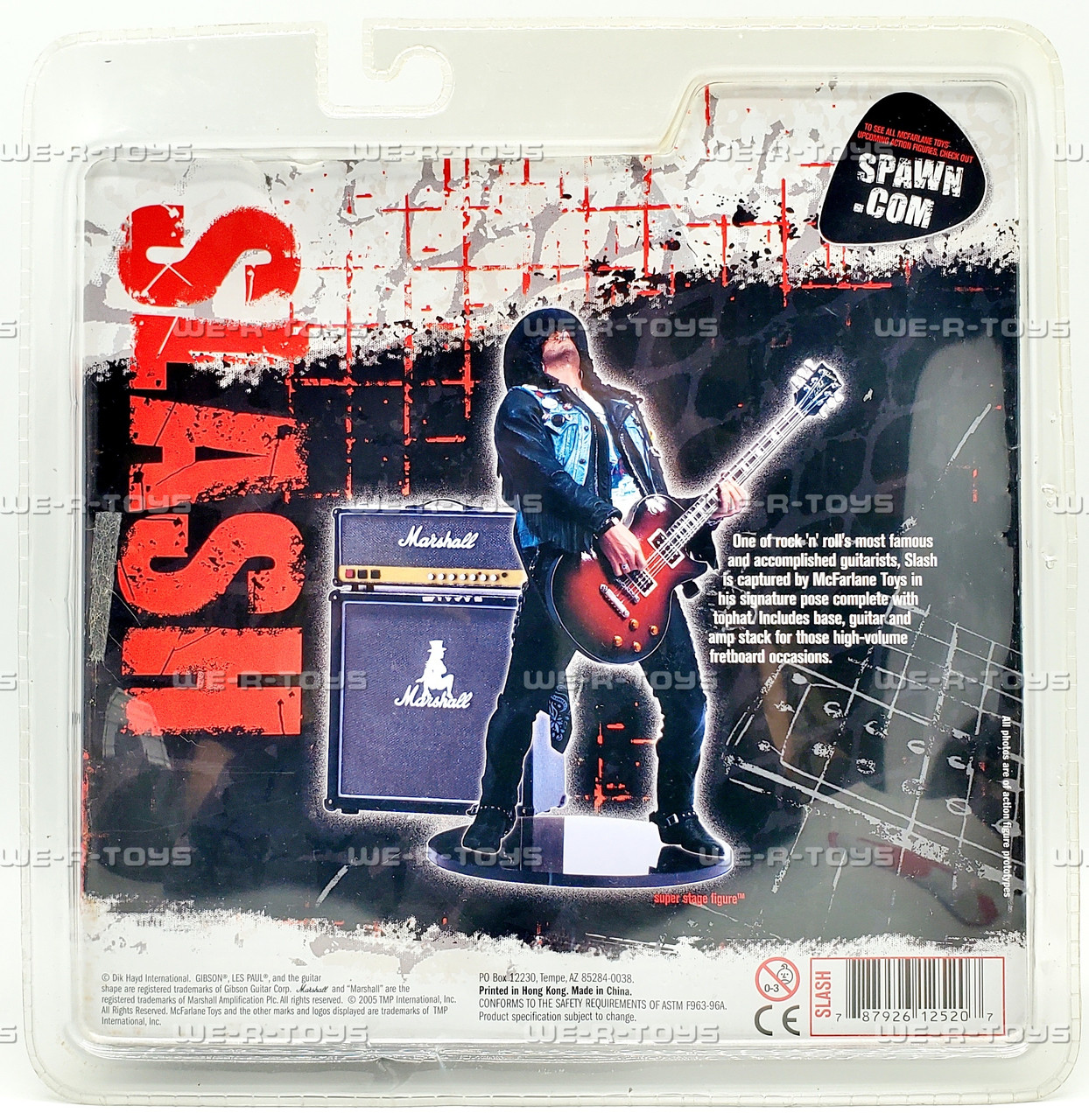 McFarlane Slash Guitarist Super Stage Figure 2005 McFarlane Toys