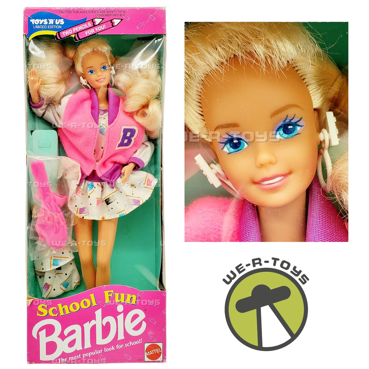 Holiday Barbie 2917 School Fun Barbie Doll Toys R Us Limited