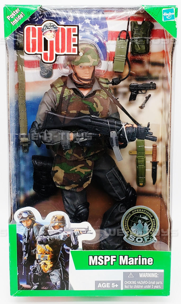GI Joe MSPF Marine Action Figure 2003 Hasbro 81863 We-R-Toys