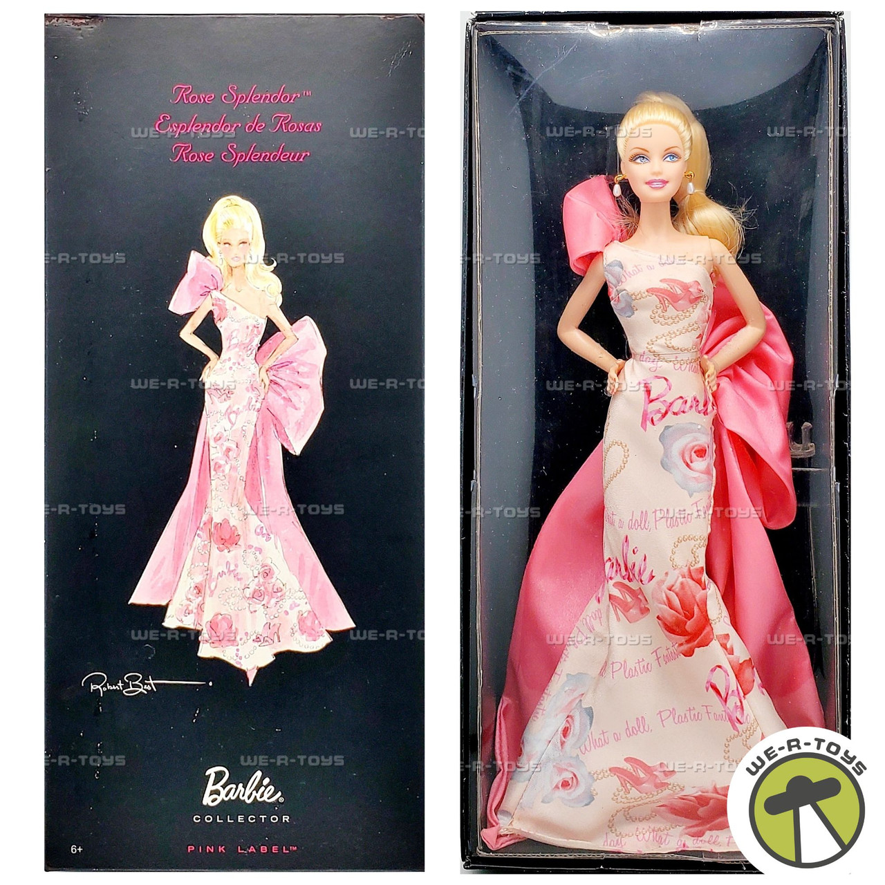 Rose Splendor Barbie Doll Avon Exclusive Pink Label 2010 Mattel