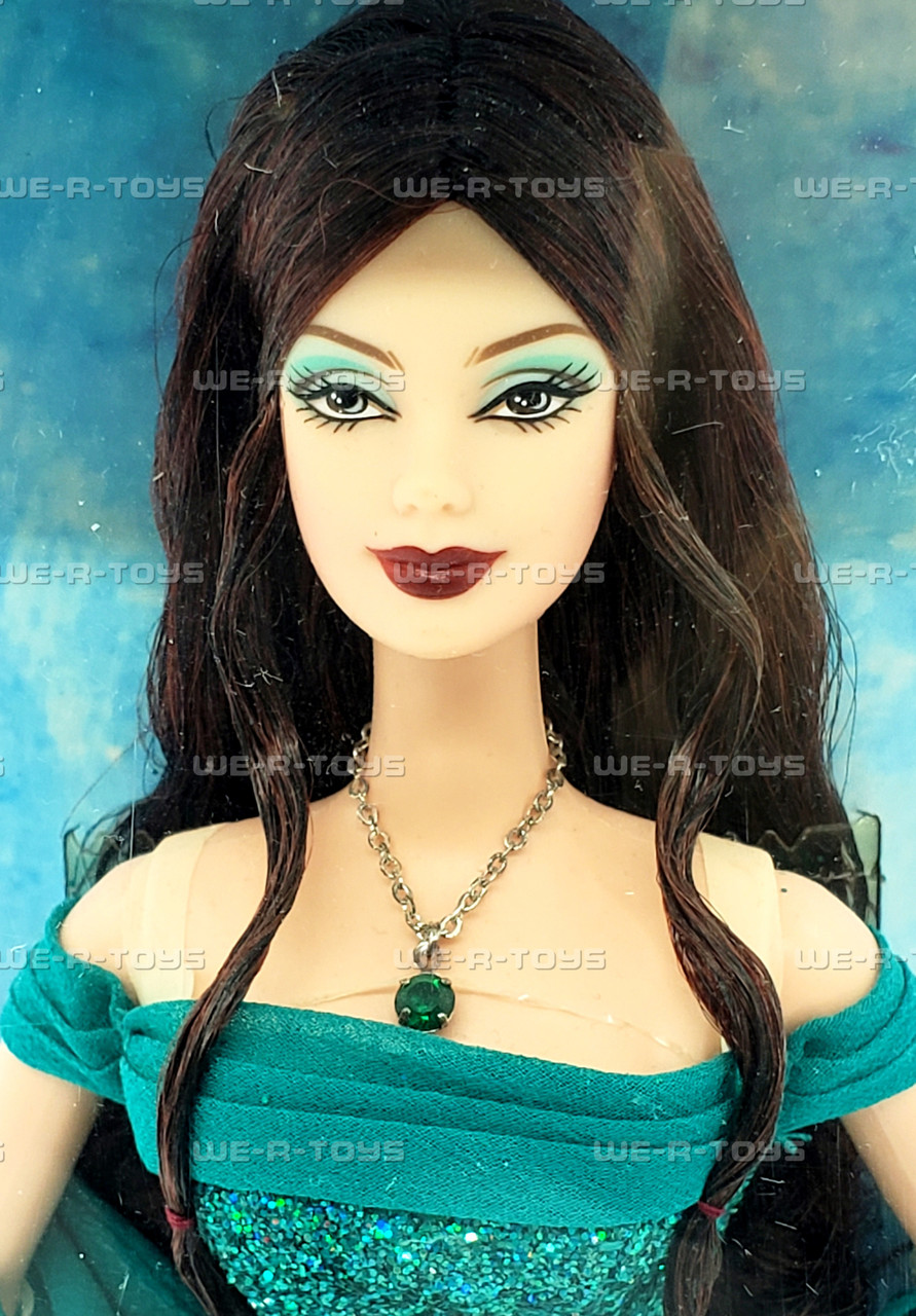 May Emerald Birthstone Barbie Doll 2002 Mattel B3413