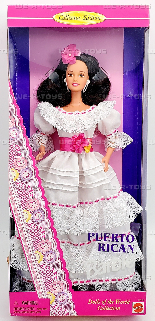 Dolls of the World Puerto Rican Barbie Doll 1996 Mattel 16754 - We