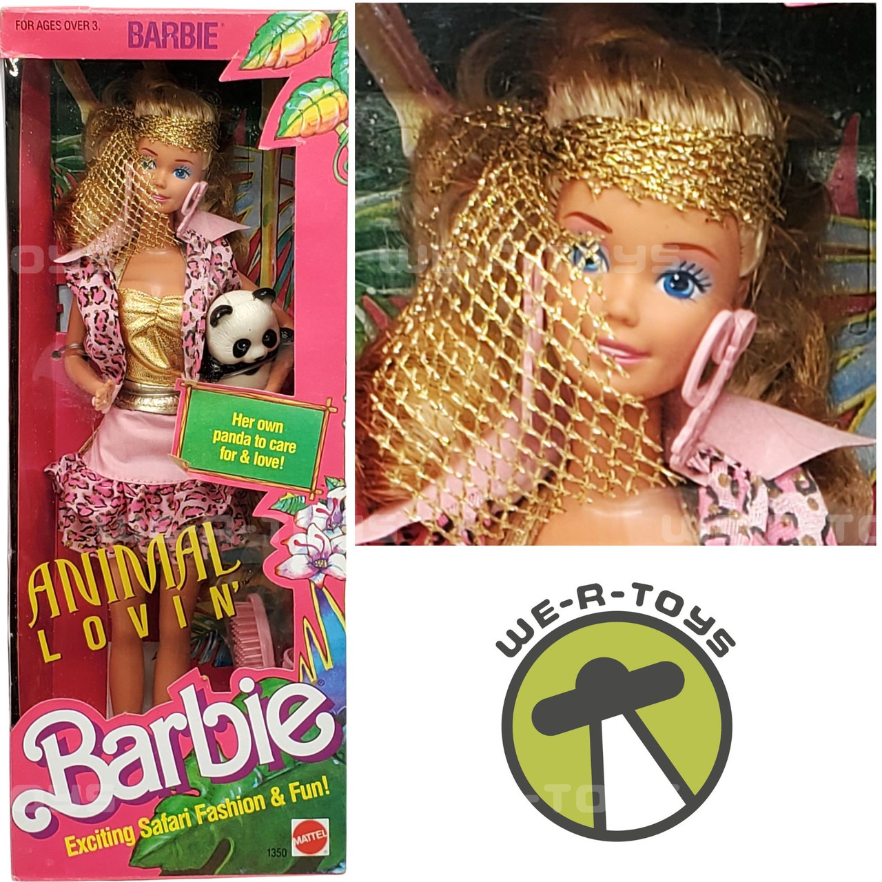 Animal Lovin' Barbie Doll with Panda 1988 Mattel #1350