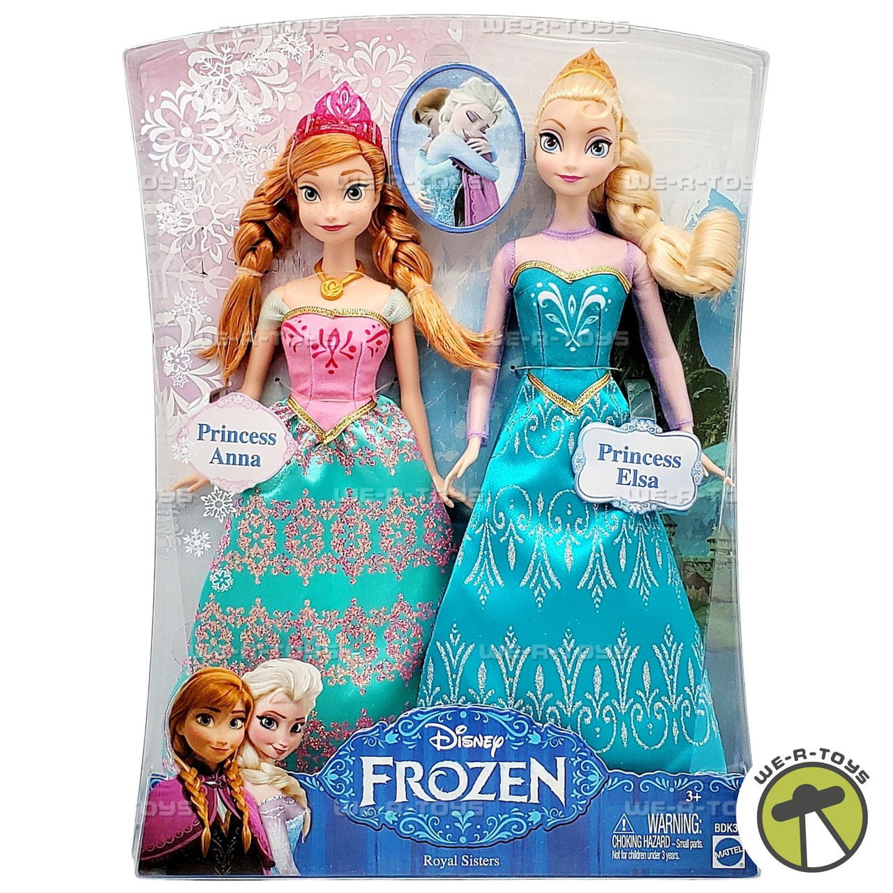 Disney Frozen Royal Sisters Doll Set Princess Anna & Princess Elsa 2013 Mattel - We-R-Toys Disney Frozen Royal Sisters Doll Set Princess Anna & Princess Elsa 2013 Mattel - We-R-Toys