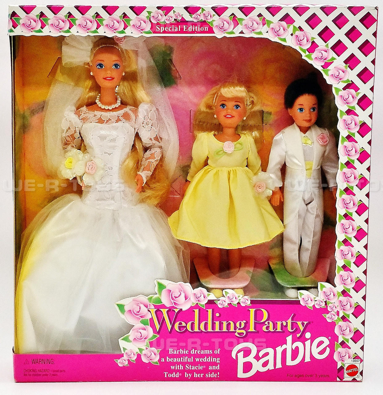 Wedding Party Barbie Stacie & Todd Dolls Deluxe Set 1994 Mattel #13557