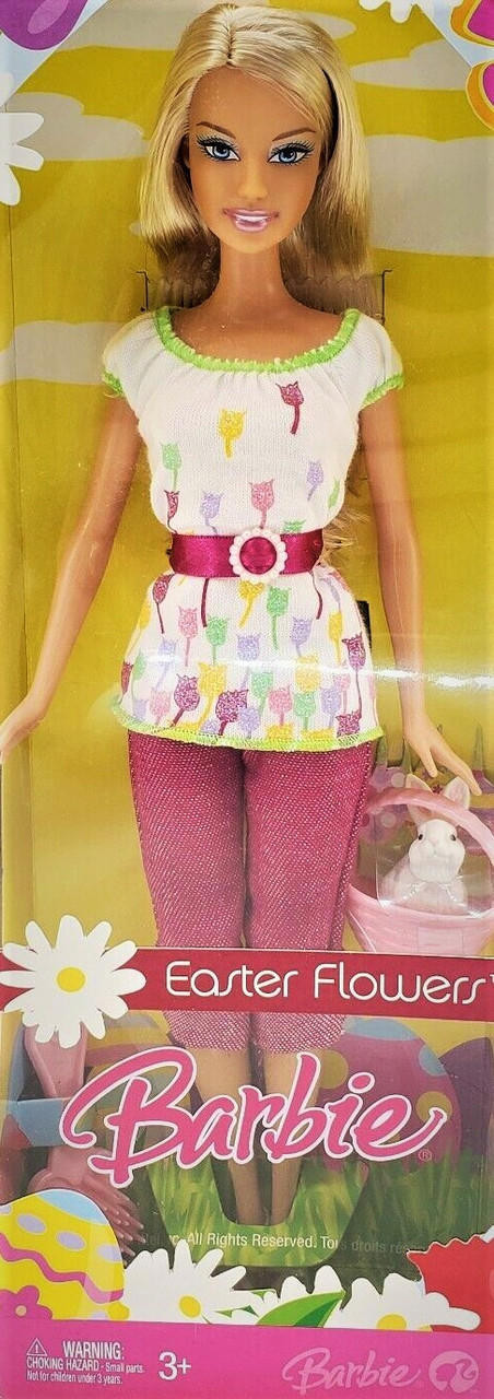 Easter Flowers Barbie Doll 2007 Mattel M0928