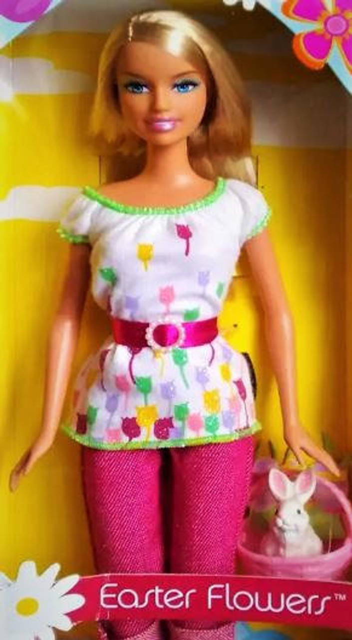 Easter Flowers Barbie Doll 2007 Mattel M0928