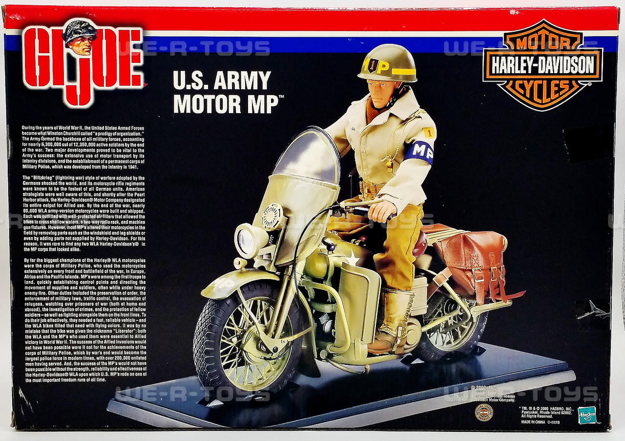 G.I. Joe US Army Motor MP Harley-Davidson 2000 Hasbro #81643 - We