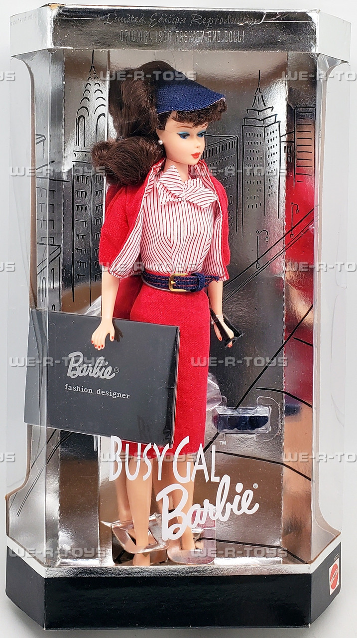 Busy Gal Barbie 1960 Reproduction Limited Edition Doll 1995 Mattel