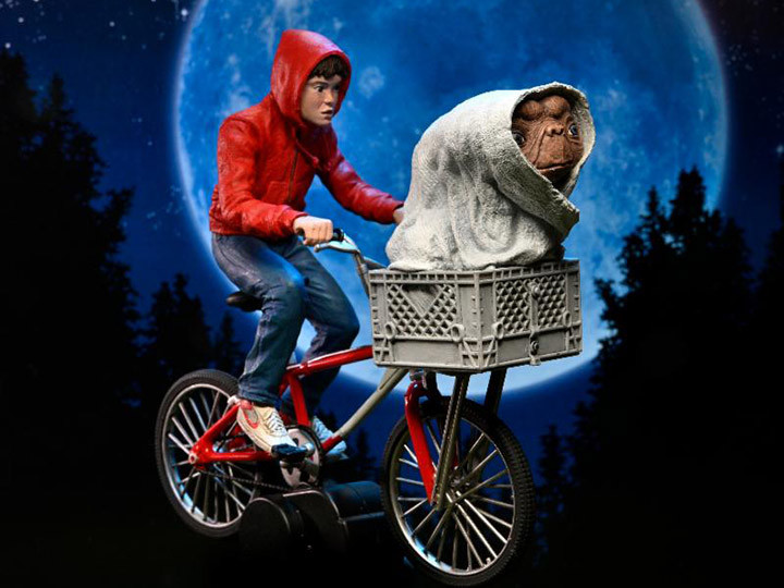 Elliott Anniversary 40th E.T. NECA 40周年記念版 Bicycle with Elliott & 未開封　E.T. And Inch 7 Bicycle On E.T. 洋画・外国映画