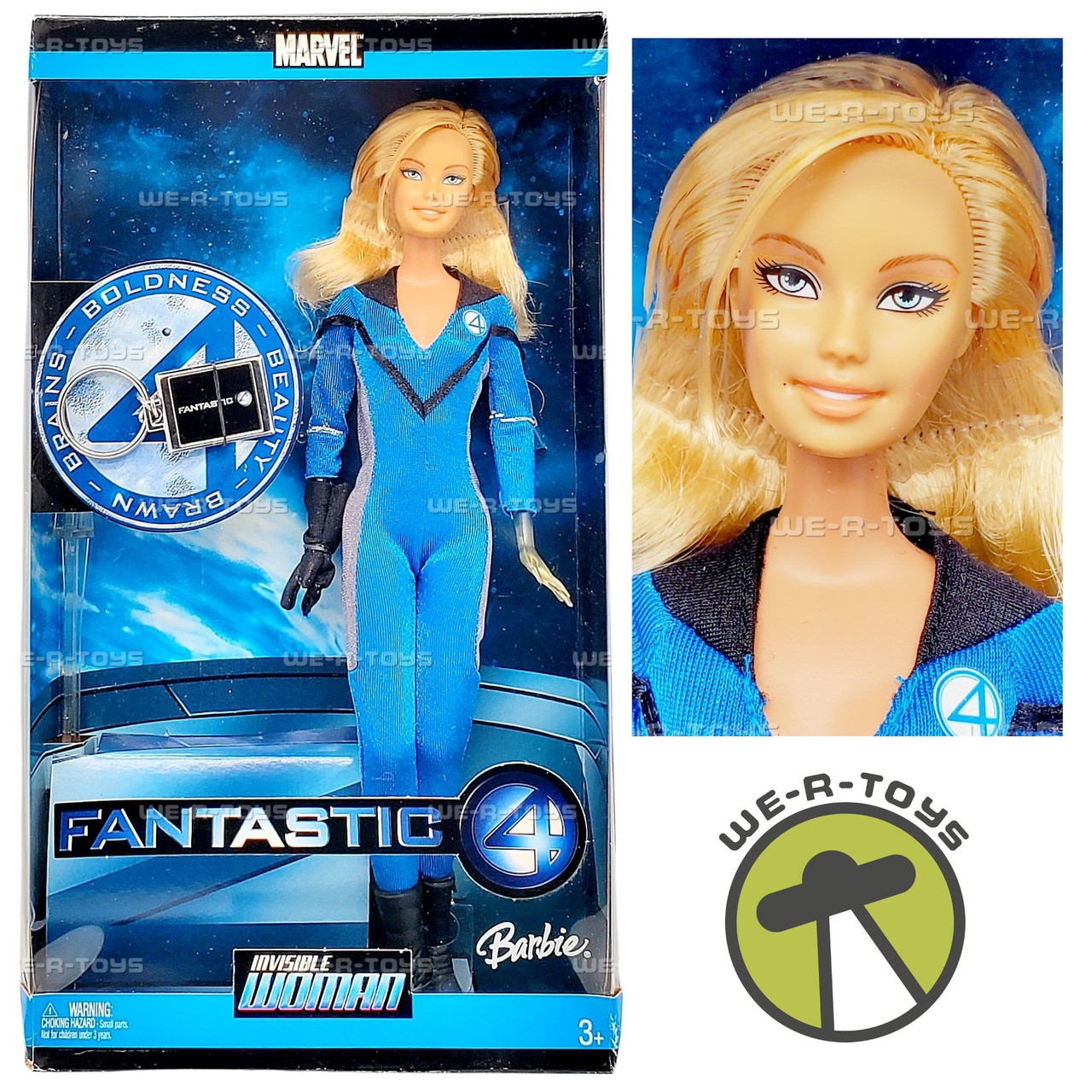 Fantastic Four Invisible Woman Marvel Barbie Doll 2005
