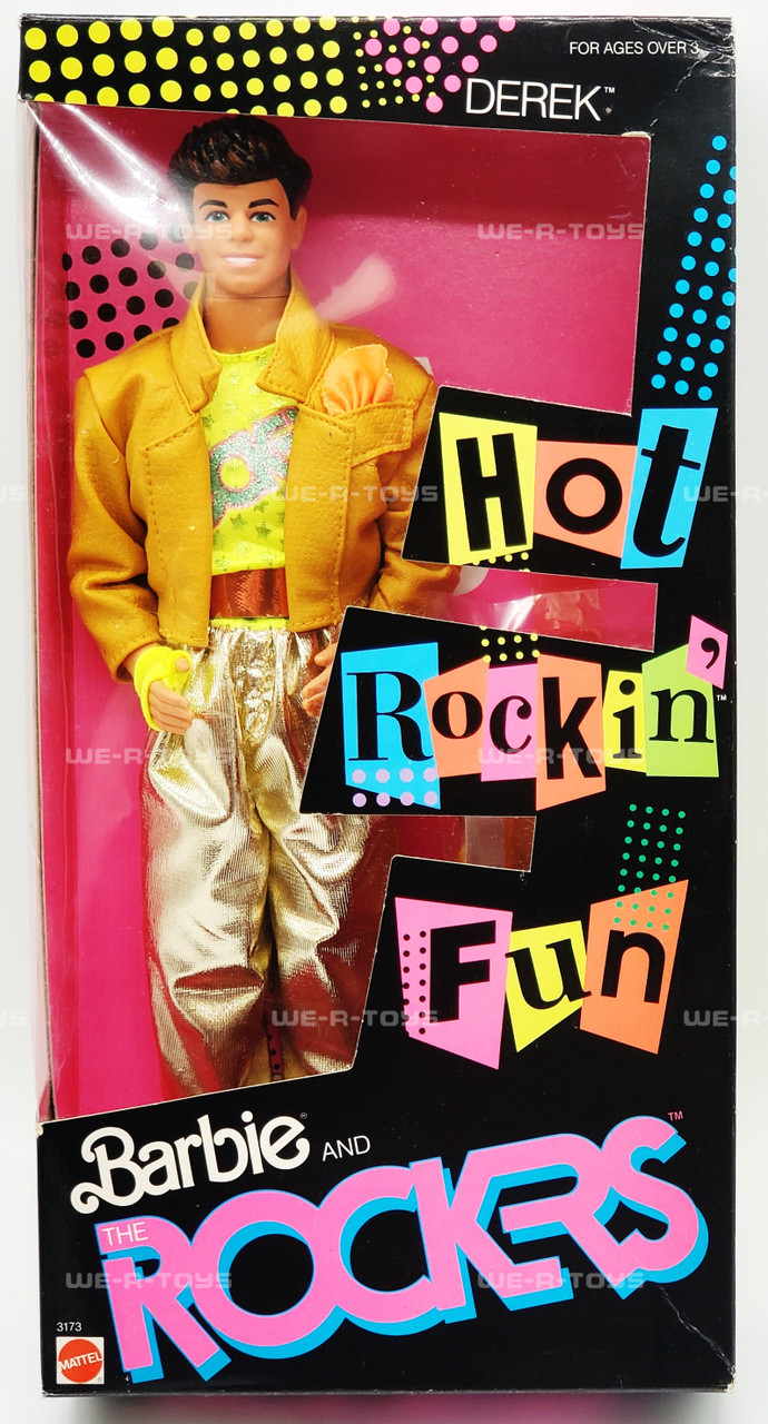 Hot Rockin' Fun Barbie and The Rockers Derek Doll 1986 Mattel 3173