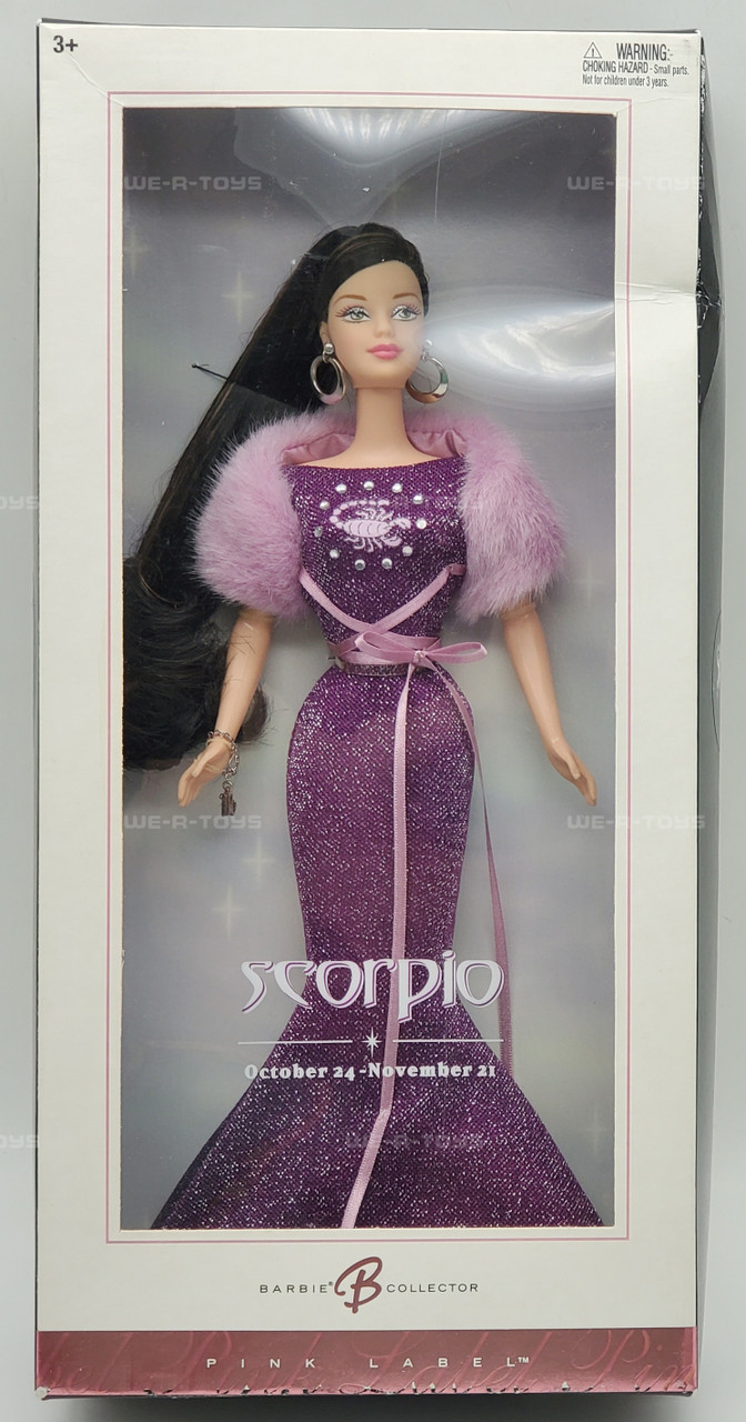Zodiac Scorpio Barbie Doll Pink Label 2004 Mattel No. C3825 - We-R