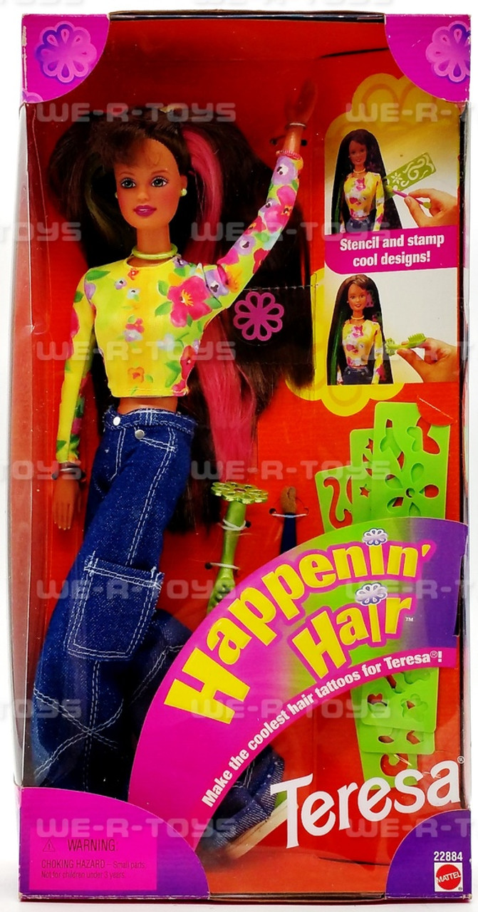 Happenin' Hair Teresa Stencil and Stamp Barbie Doll 1998 Mattel