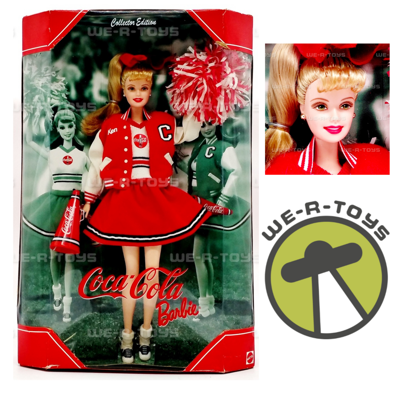 Coca Cola Cheerleader Barbie Doll Collector Edition 2000 Mattel ...