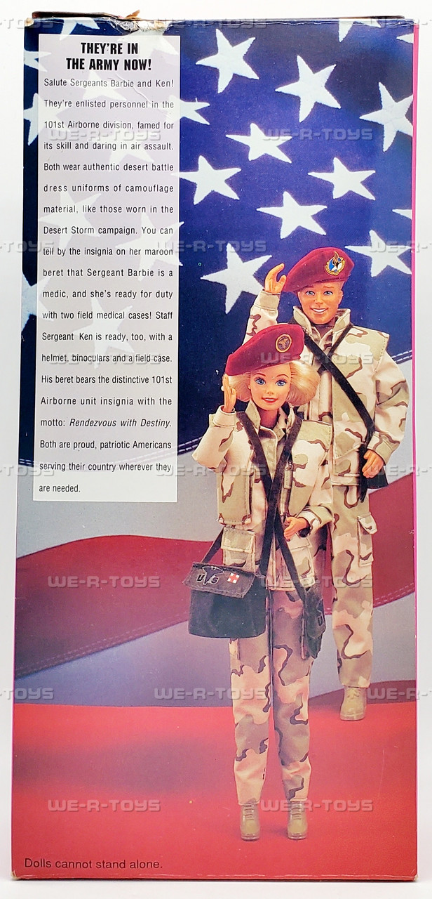Stars 'n Stripes Special Edition Army Barbie Doll 1992 Mattel 1234
