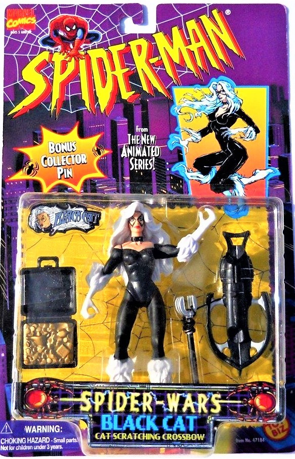 Spider-Man Spider-Wars Black Cat Action Figure Animated Series