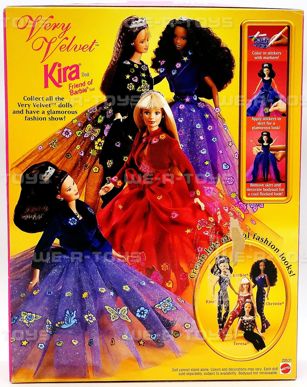 Very Velvet Kira Friend of Barbie Doll 1998 Mattel 20531 - We-R-Toys
