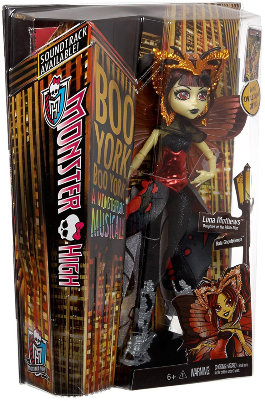 Monster High Boo York Gala Ghoulfriends Luna Mothews Doll