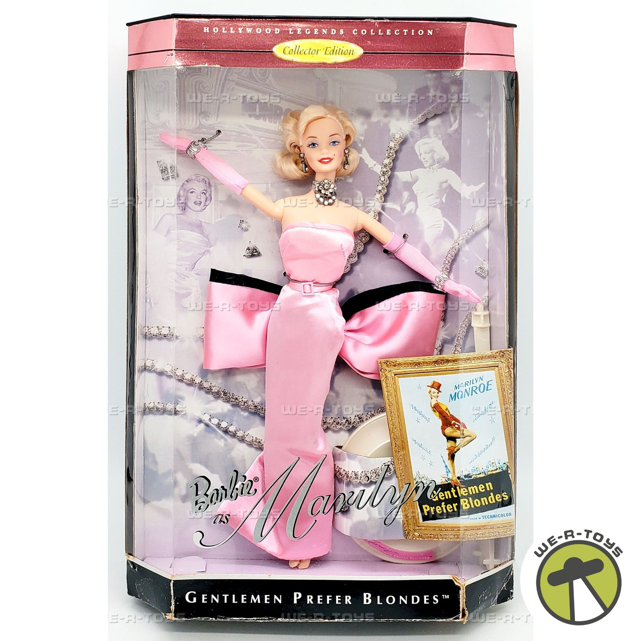 Barbie Doll as Marilyn Monroe Gentlemen Prefer Blondes 1997 Mattel
