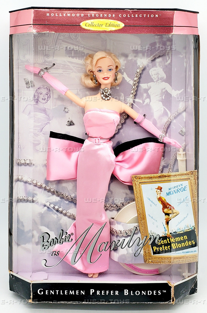 Barbie Doll as Marilyn Monroe Gentlemen Prefer Blondes 1997 Mattel