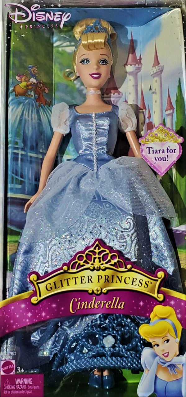 Disney Glitter Princess Cinderella Doll 2005 Mattel J0143