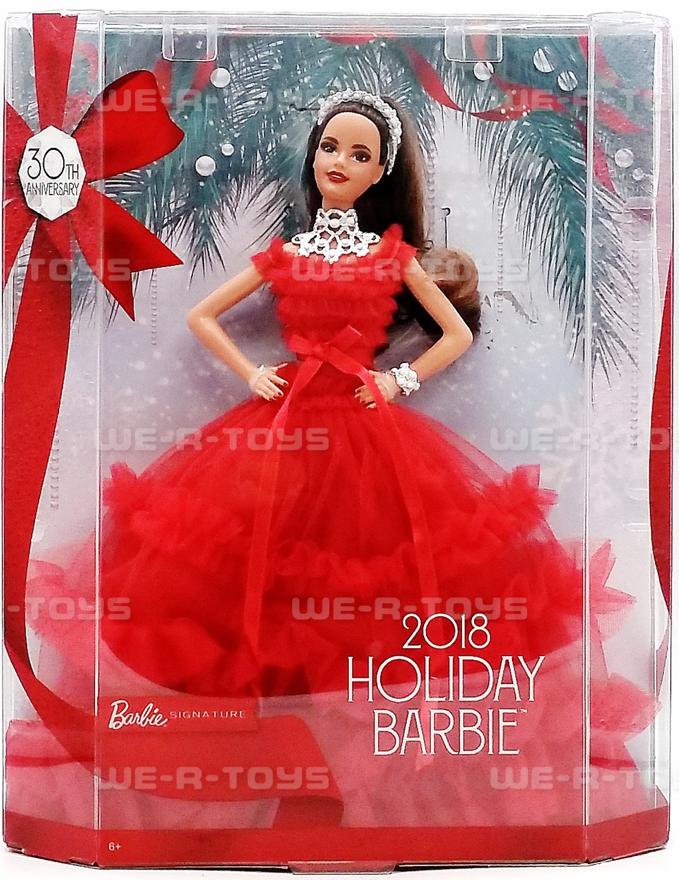 2018 Holiday 30th Anniversary Barbie Doll 2017 Mattel #FRN71