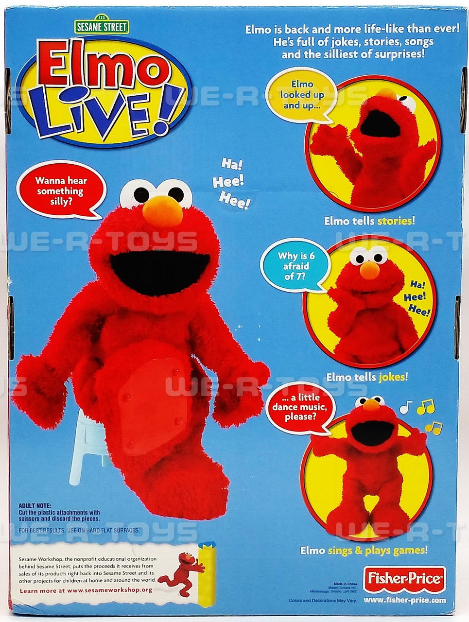 elmo Sesame Street Elmo Live 2008 Fisher-Price #L9049 - We-R-Toys