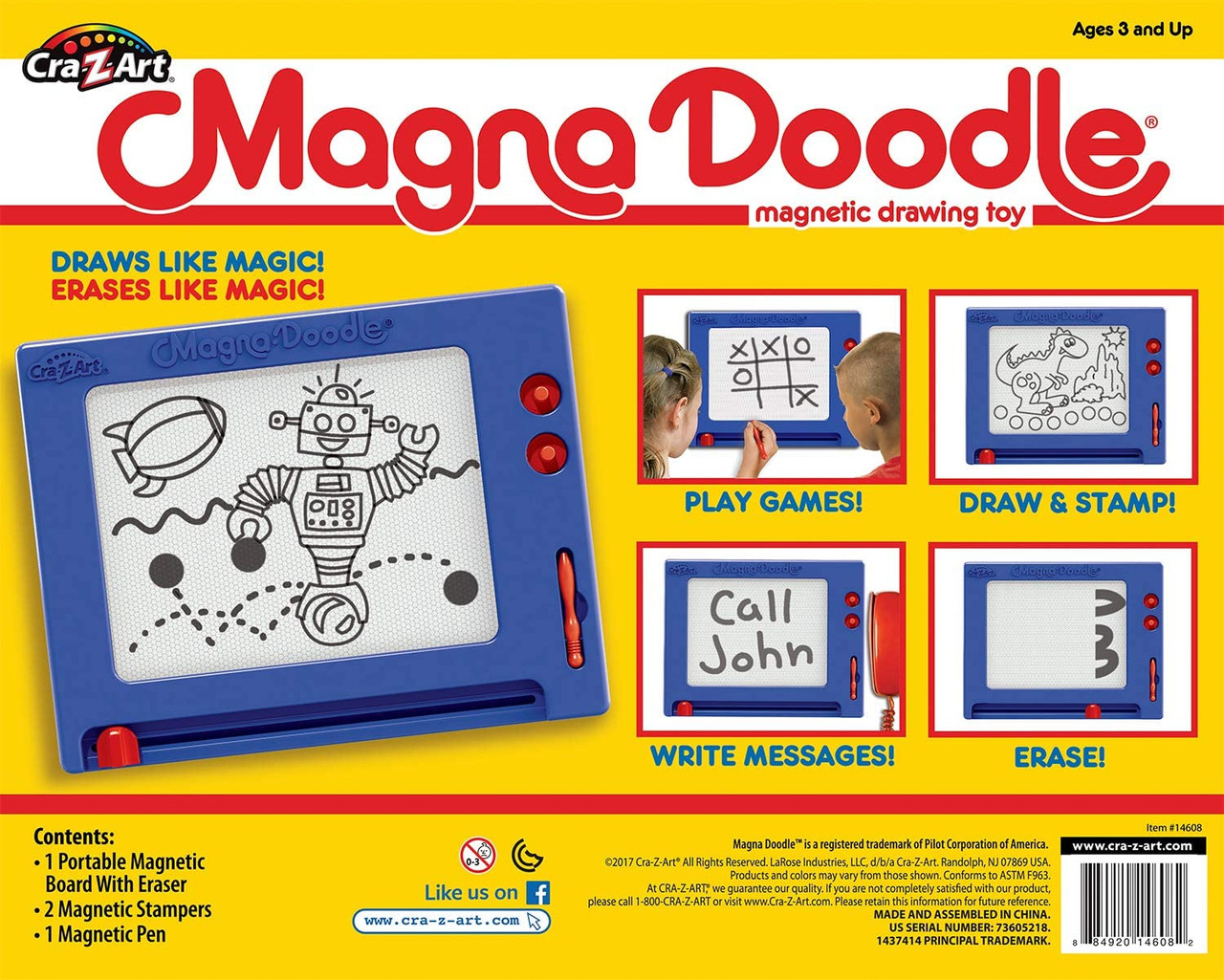1990 TYCO Magna Doodle Magic Magnetic Drawing Toy as Seen on FRIENDS Tv  Show -  Israel