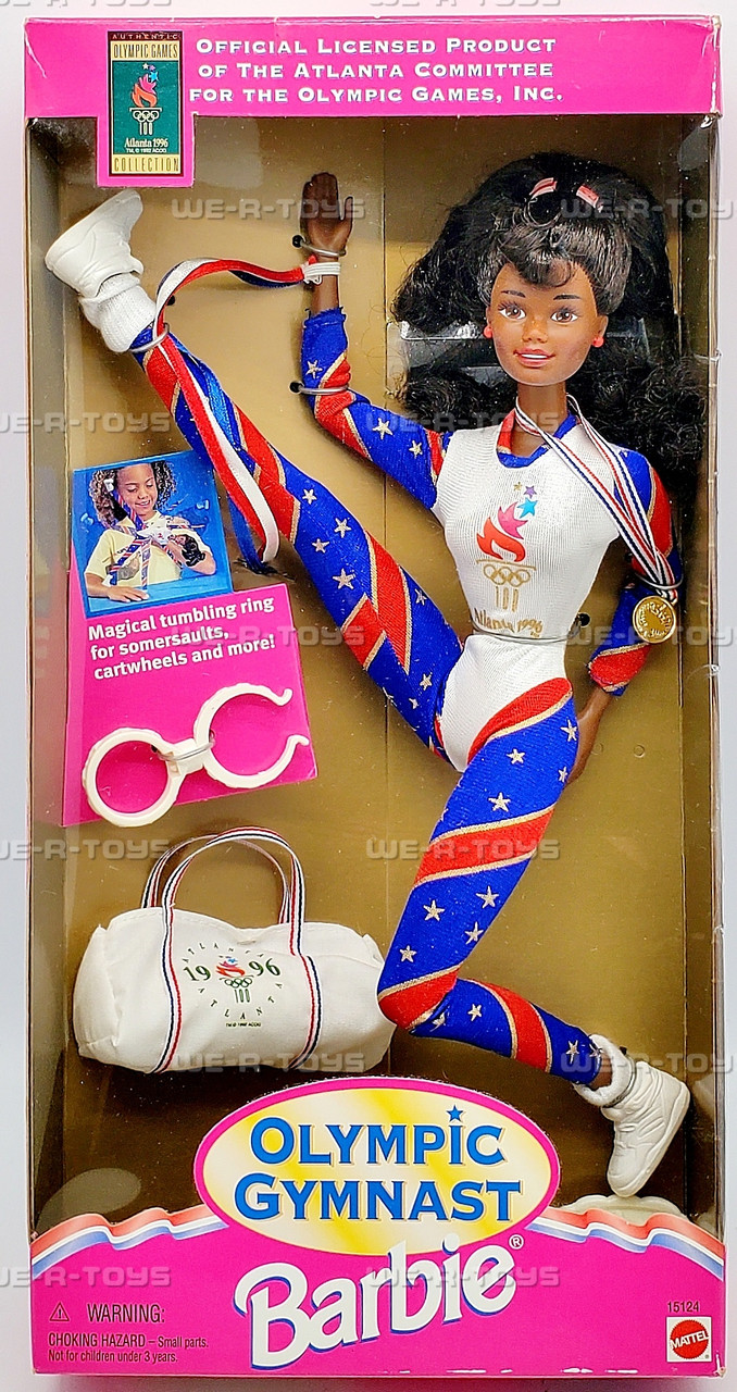 1996 ATL Olympic Gymnast African American Barbie Doll 1995