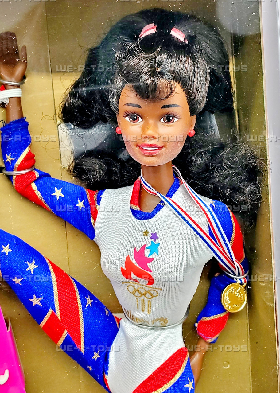 1996 ATL Olympic Gymnast African American Barbie Doll 1995