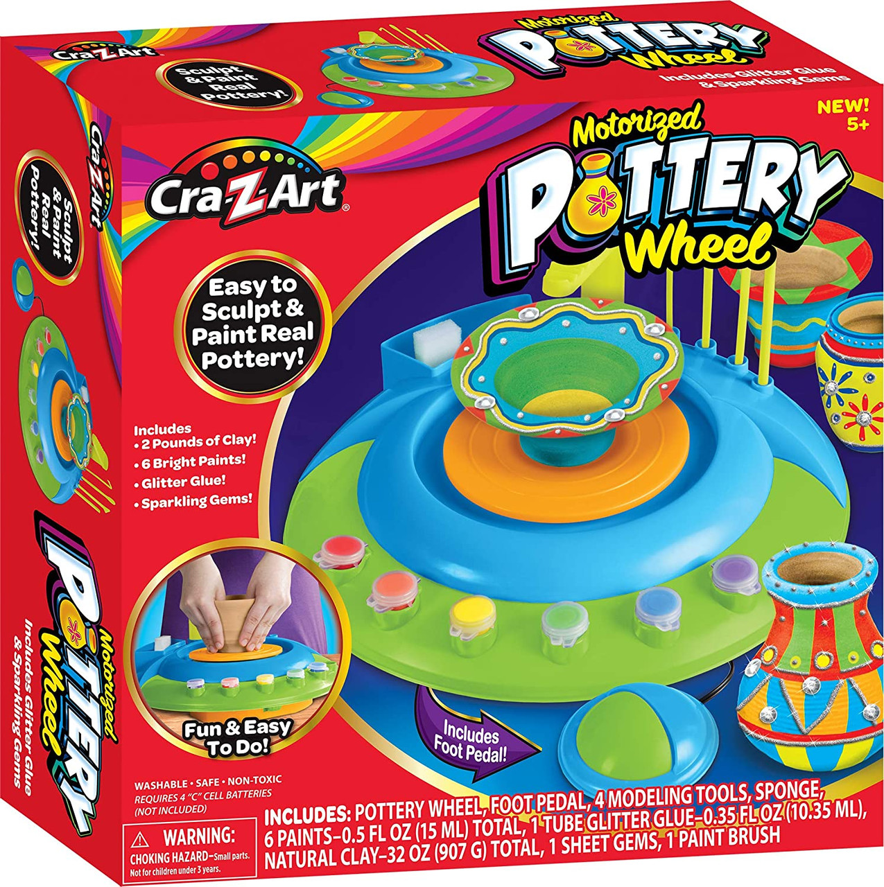 Cra-Z-Art Children's Motorized Pottery Wheel Activity Set - We-R-Toys