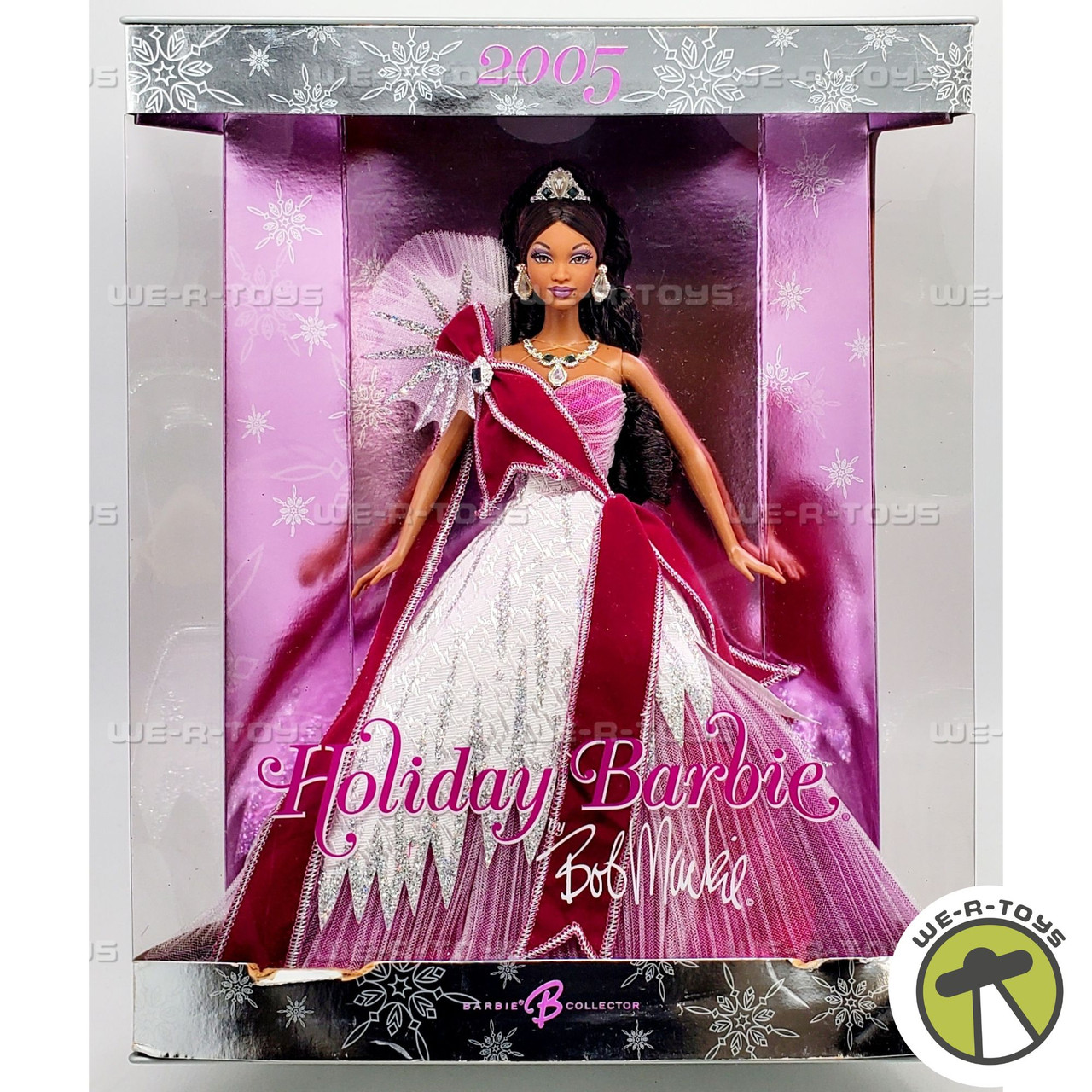 2005 Holiday Barbie Doll African American by Bob Mackie Mattel