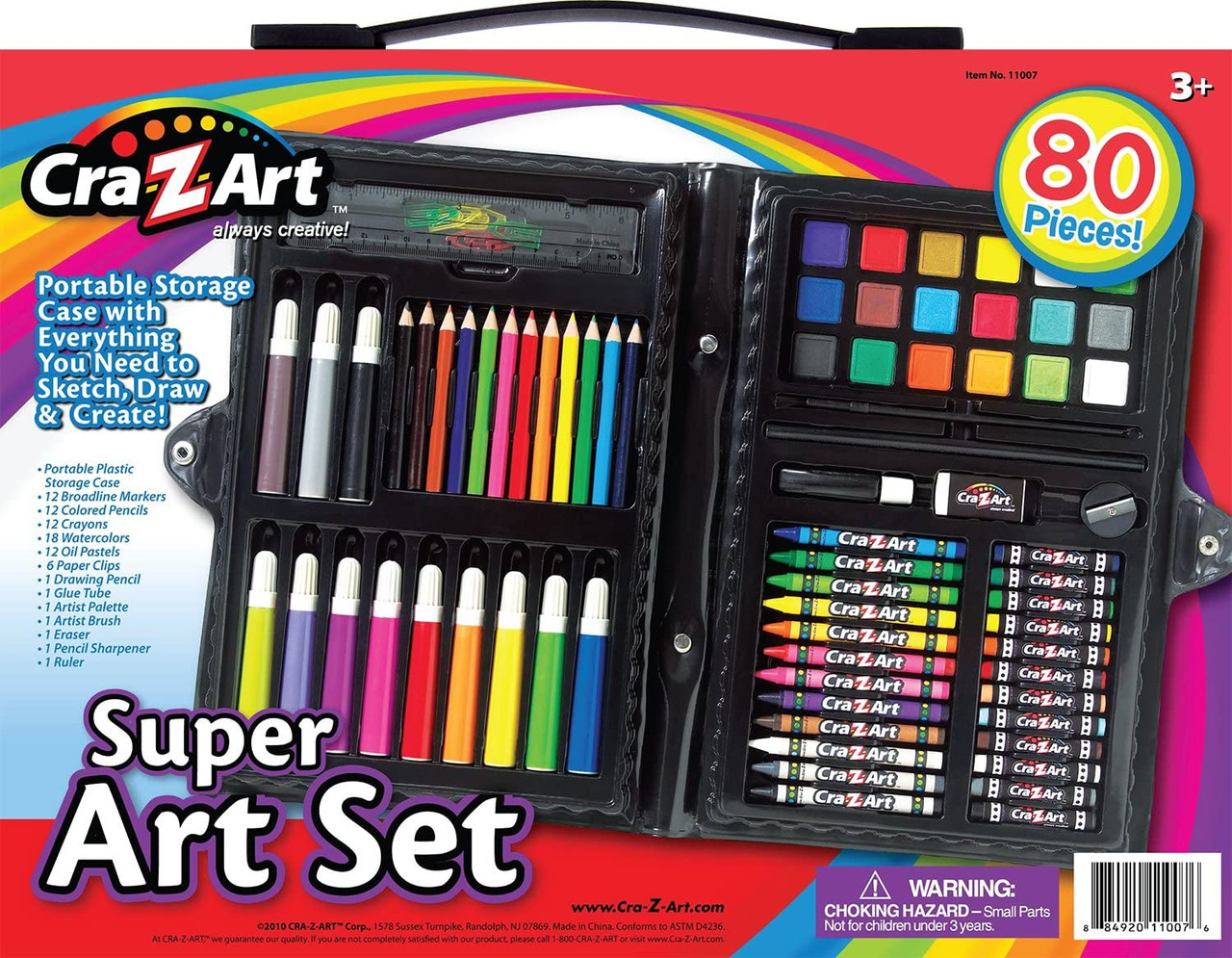 Cra-Z-Art 80 Piece Art Set - We-R-Toys