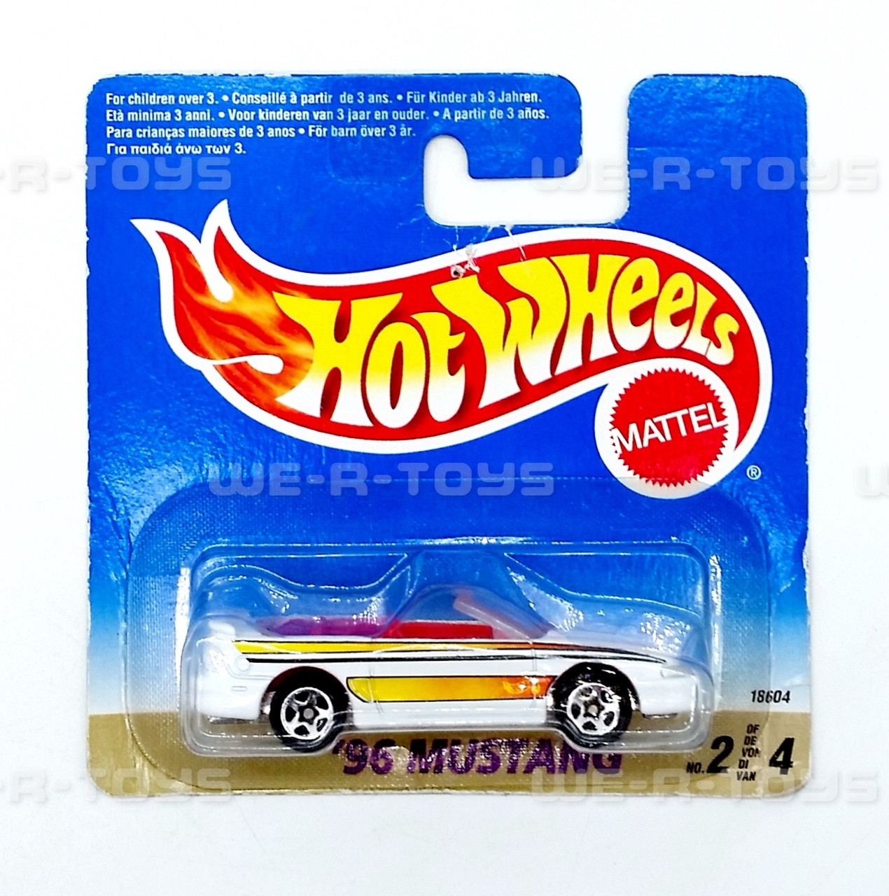 Hot Wheels Rare European Short Card Cabriolet Series 96' Mustang 18604 Hot Wheels Rare European Short Card Cabriolet Series 96' Mustang 18604