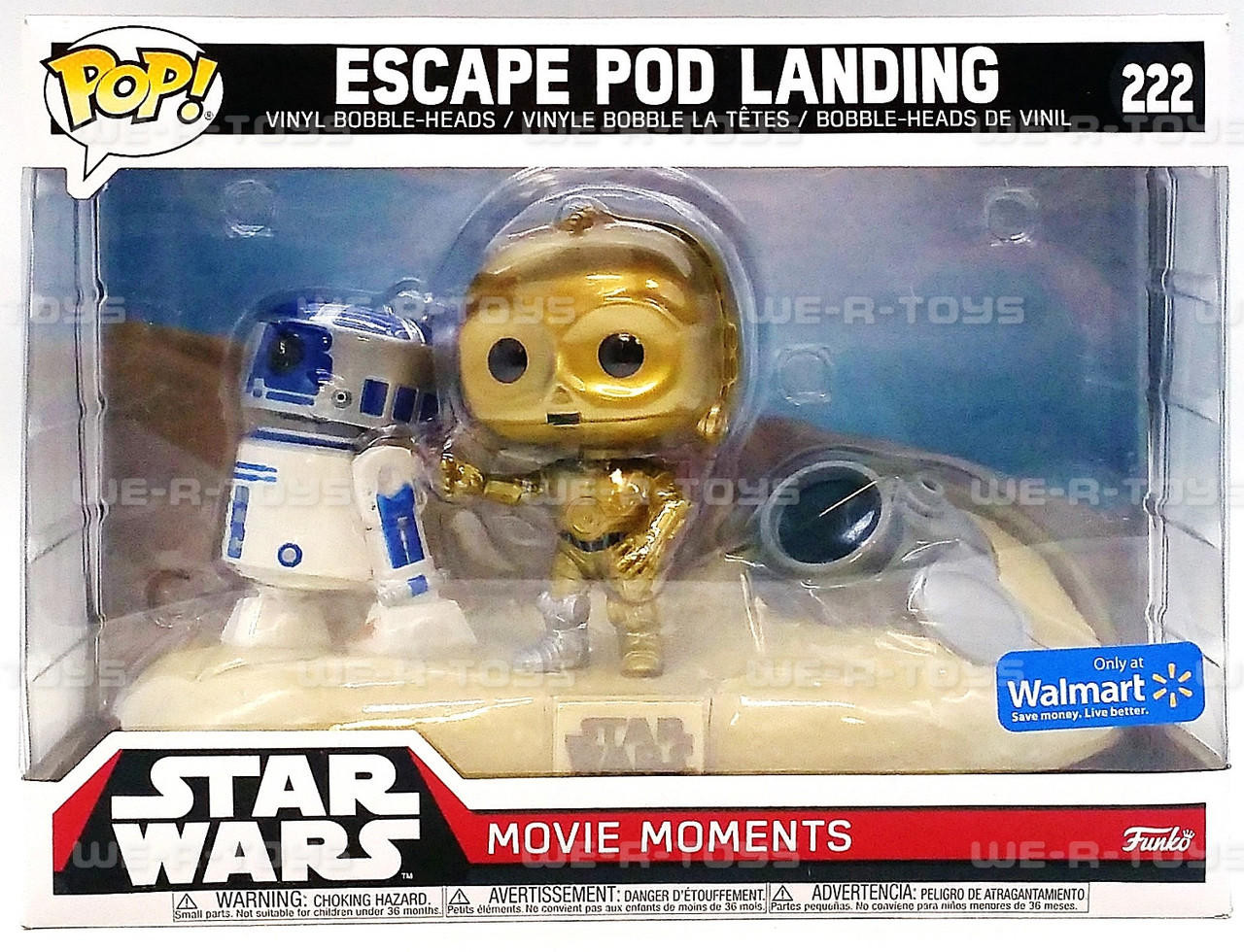 Funko Star Wars Pop #222 Movie Moments Escape Pod Landing R2-D2 & C-3PO -  We-R-Toys