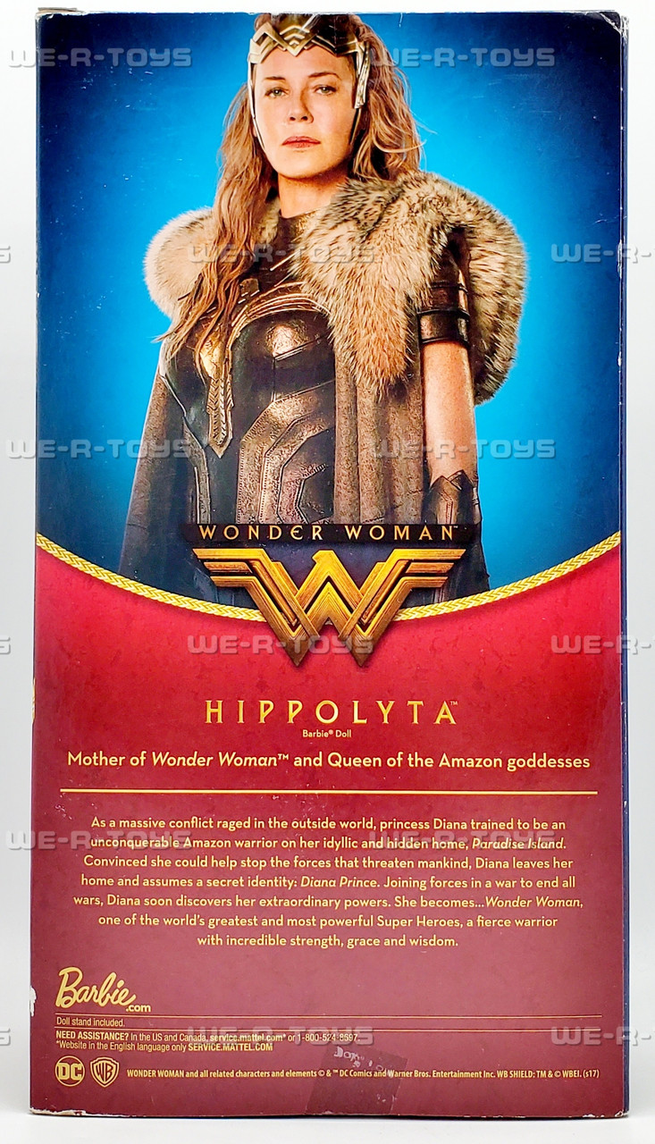 Hippolyta DC Wonder Woman Black Label Barbie Doll 2016 Mattel