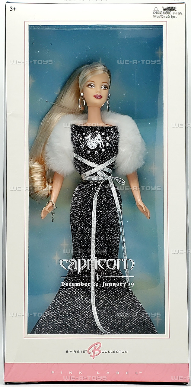 Capricorn (December 22 - January 19) Pink Label Barbie Doll 2004 Mattel #C6237 Capricorn (December 22 - January 19) Pink Label Barbie Doll 2004 Mattel #C6237