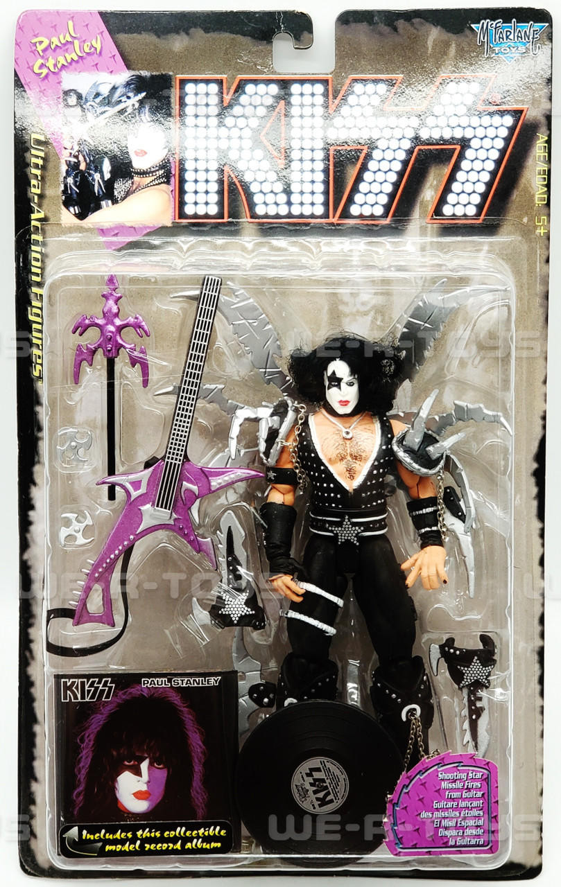 KISS Paul Stanley Ultra Action Figure With Collectible Album 1997 McFarlane  NRFP