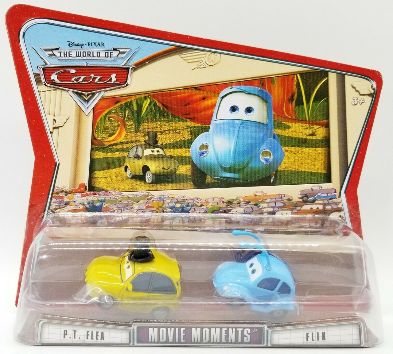 Disney Pixar Cars World of Cars P.T. Flea u0026 Flik Movie Moments Mattel L5016  NRFP