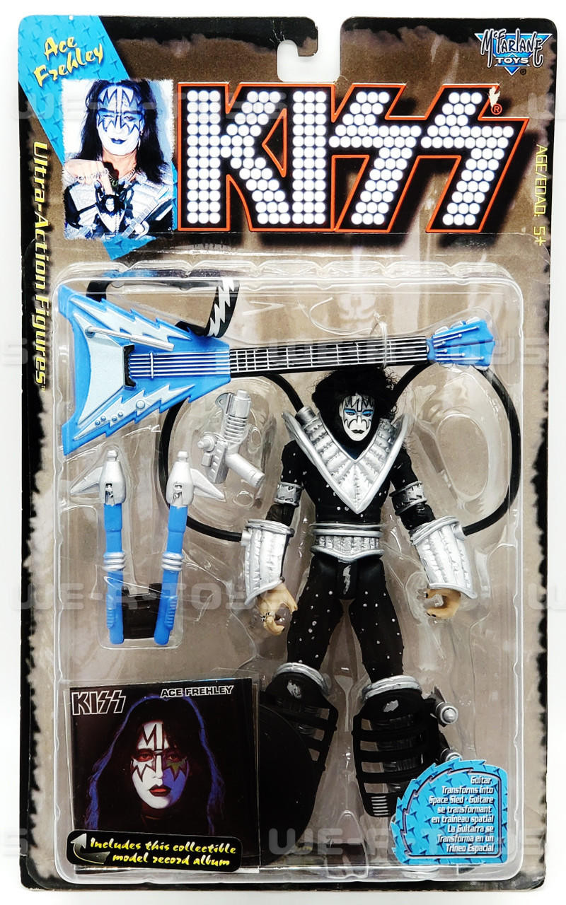 KISS Ace Frehley Ultra Action Figure With Collectible Album 1997 