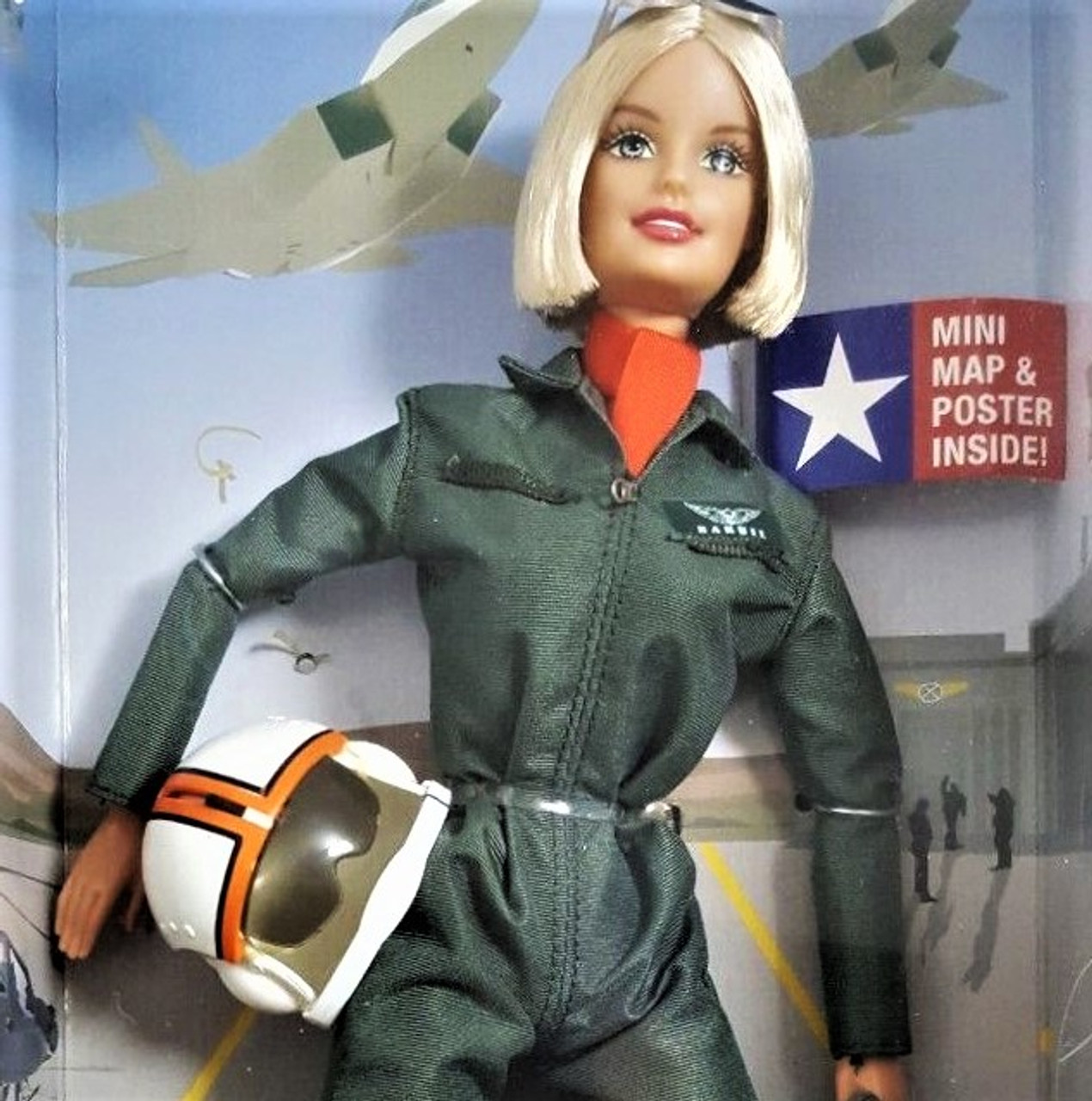 Aviator Barbie Doll with Bend and Move Body AAFES Special