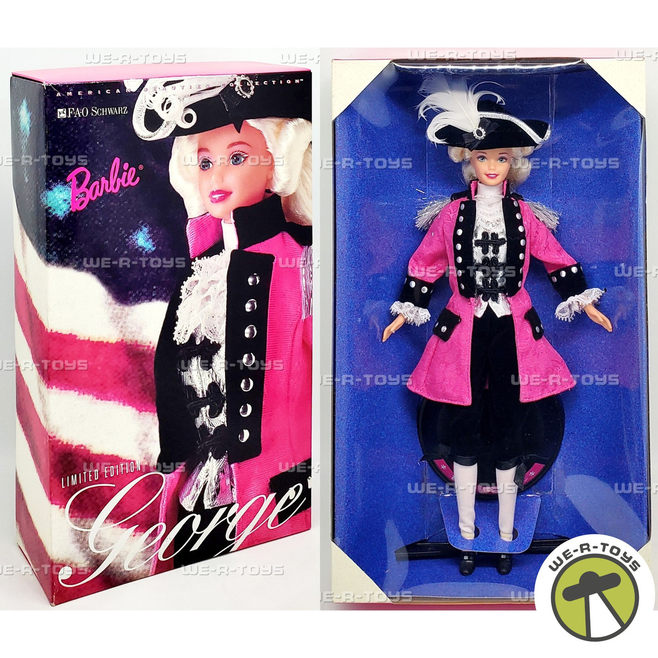 George Washington FAO Schwarz Limited Edition Barbie Doll 1996