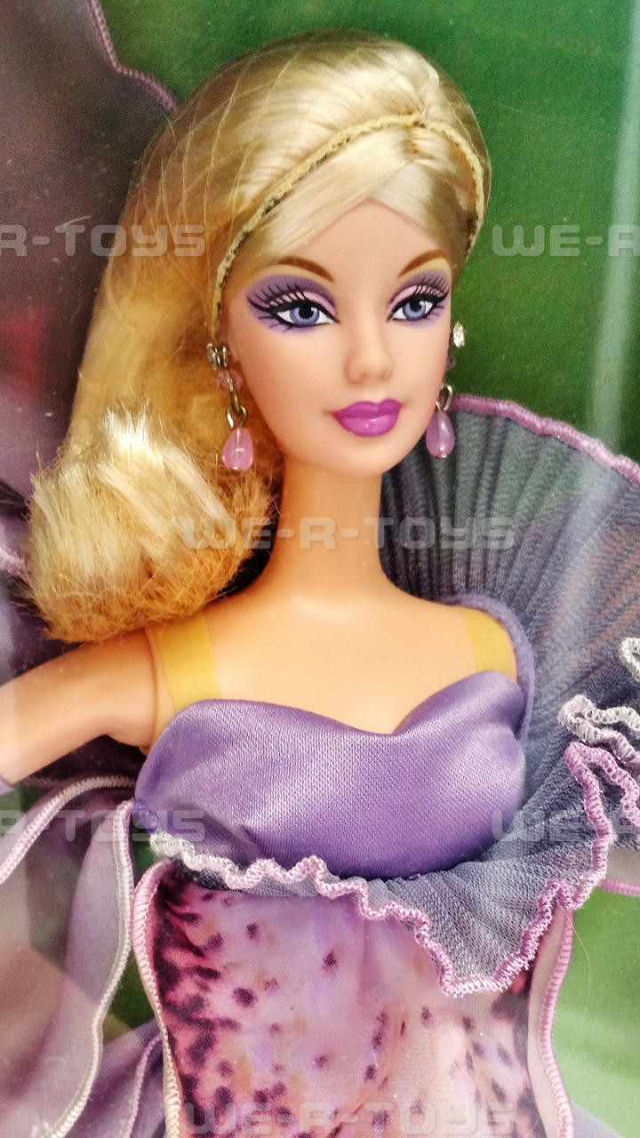 The Orchid Flowers in Fashion Collection Barbie Doll 2000 Mattel