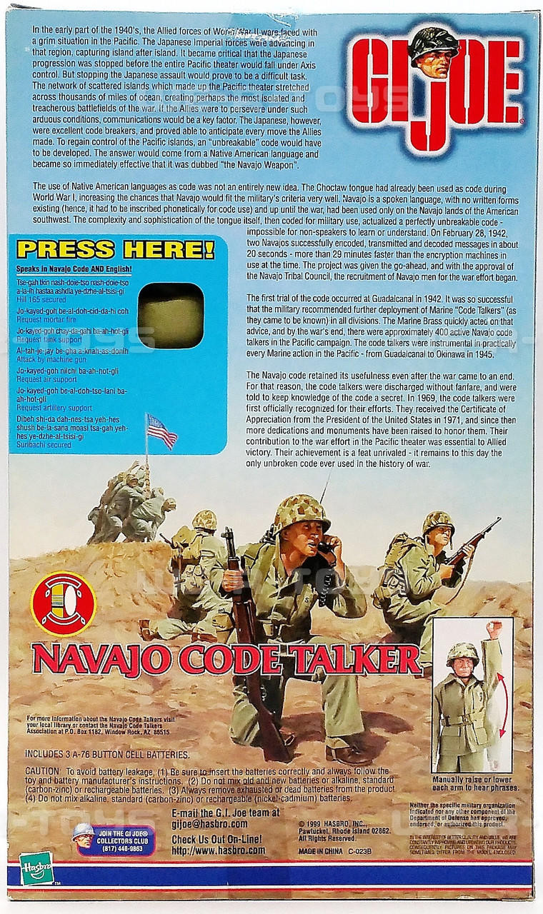 G.I. Joe Navajo Code Talker Figure 1999 Hasbro #81576 - We-R-Toys