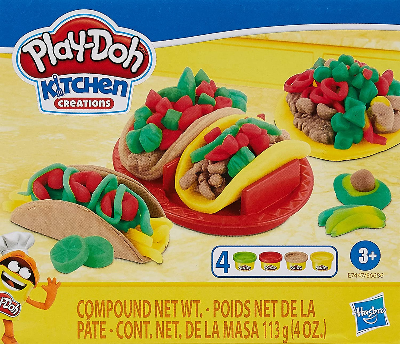 Play-Doh Kitchen Creations Taco Time Play Food Set for Kids