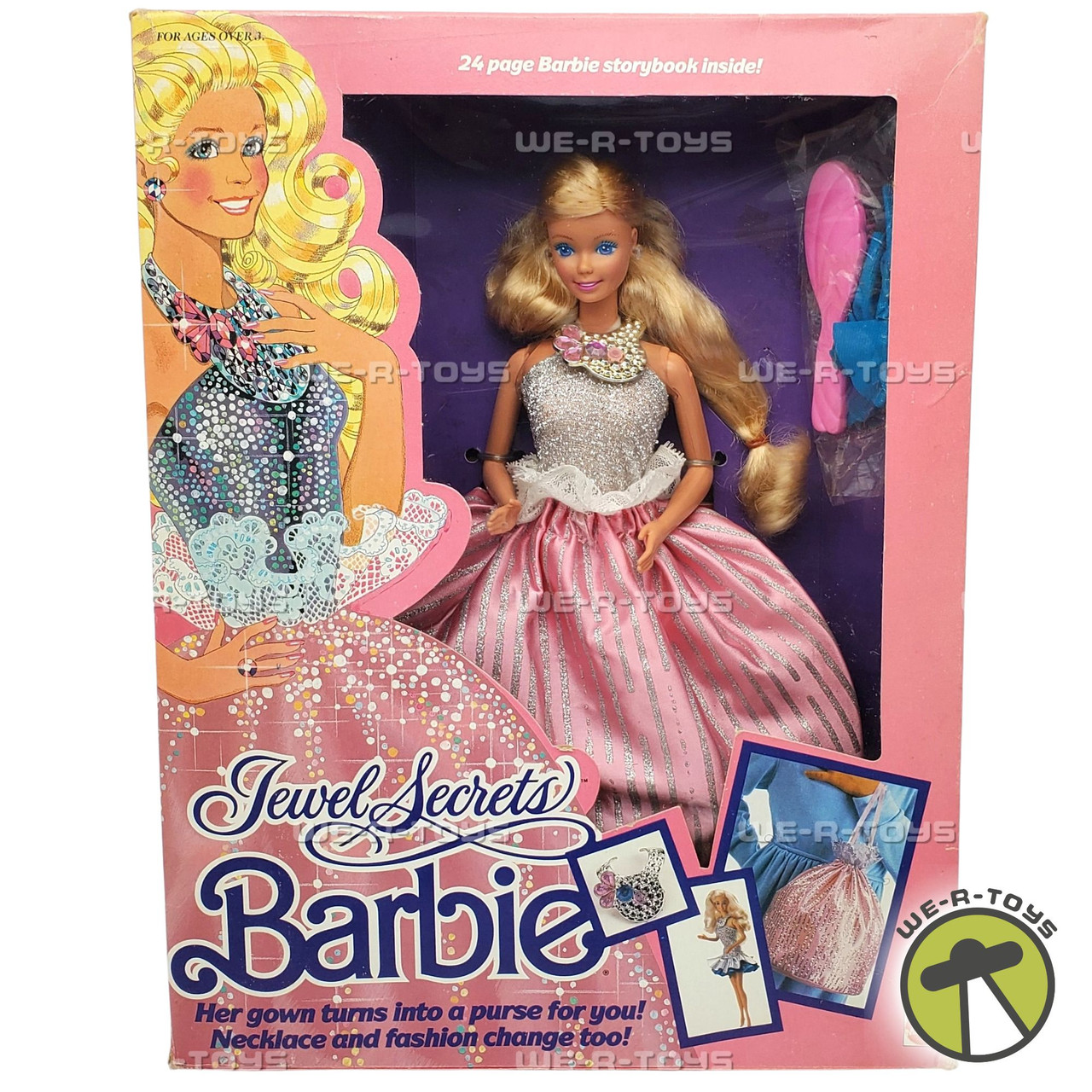 Barbie Jewel Secrets Doll With Storybook 1986 Mattel #1737 NRFB