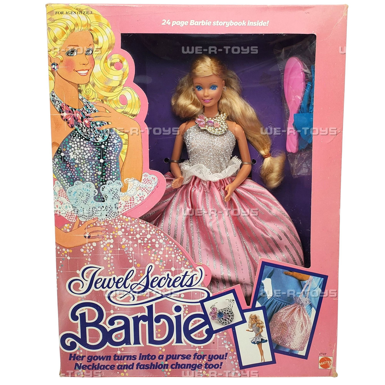 Barbie Jewel Secrets Doll With Storybook 1986 Mattel #1737 NRFB