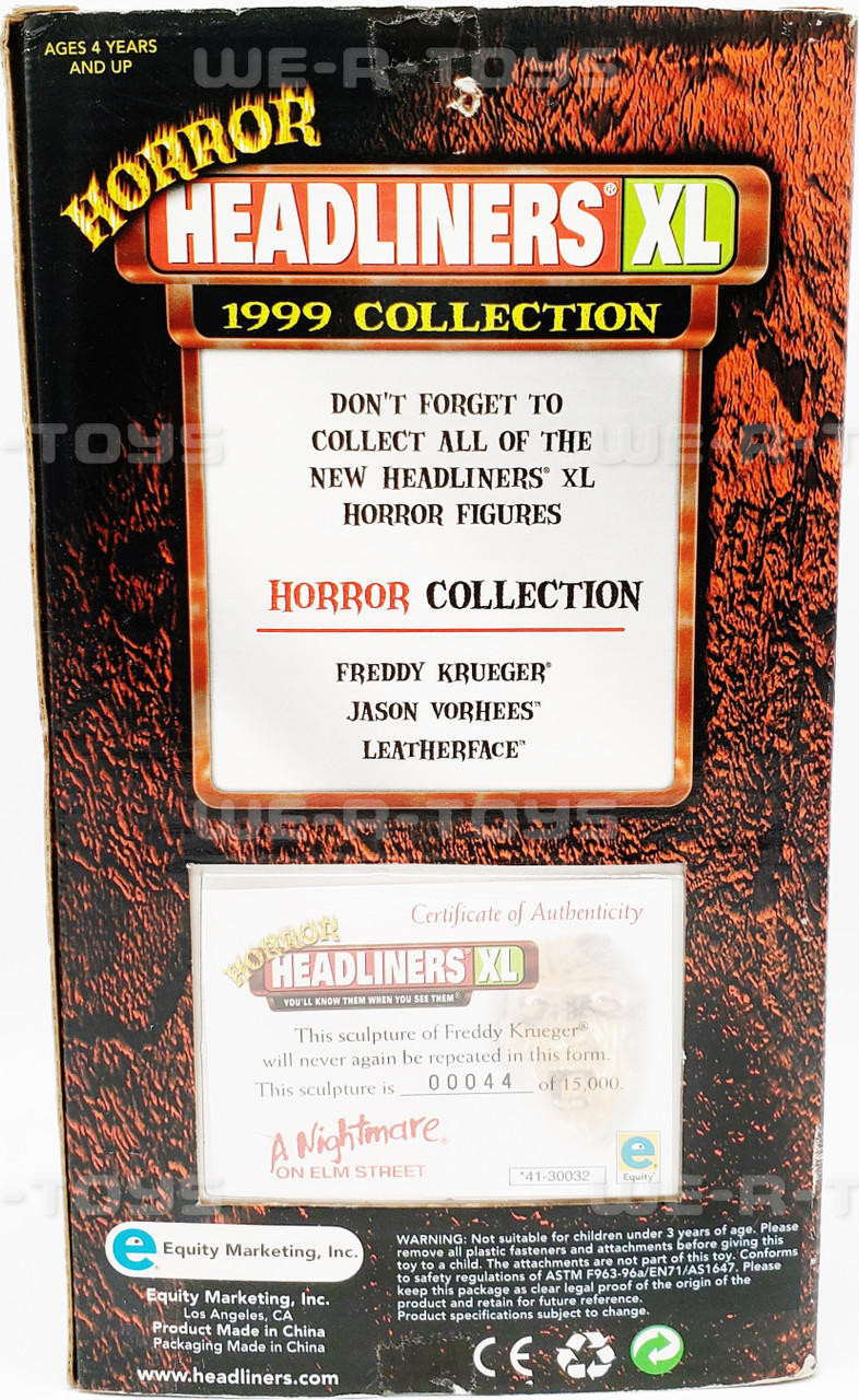 A Nightmare on Elm Street Horror Headliners XL Freddy Figure