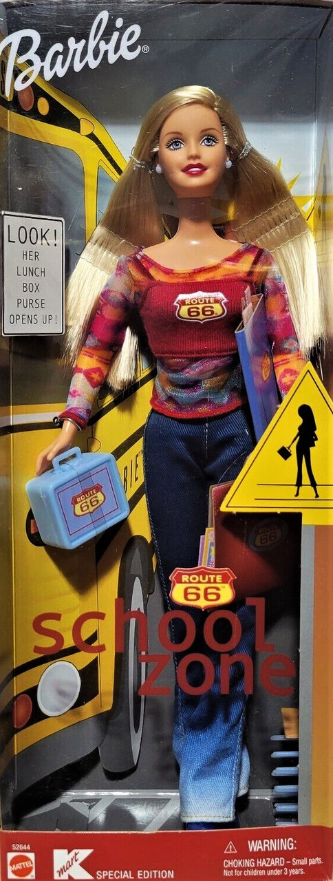 Route 66 School Zone Barbie Doll Kmart Special Edition 2001 Mattel